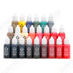 Tattoo Ink 23 Colors Tattoo Pigment Ink Easy To Color Waterproof Eyebrow Tattoo Ink Pro Body Art Accessories Tattoo Ink 23 Colors Tattoo Pigment Ink Easy To Color Waterproof Eyebrow Tattoo Ink Pro Body Art Accessories