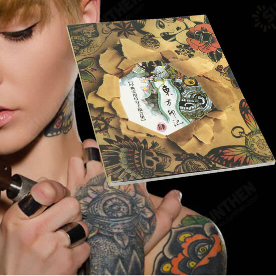 Traditional Chinese Traditional Elements Of 108 Pages Of Tattoo Design Flash Book