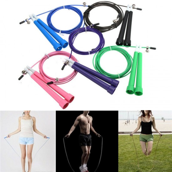 Upscale Speed Wire Skipping Adjustable Jump Rope Exercise Cardio Sport Rope Jumping