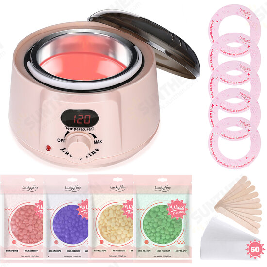 Wax Bean Machine Hair Removal Wax Bean Machine Wax Heater Kit 500ml Capacity for Sensitive Skin