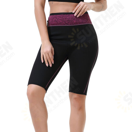 Women Gym Sauna Shorts Pants Waist Body Shaper Sweat S-3XL Sport Soft