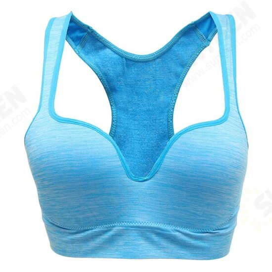 Women Yoga Fitness Stretch Bra Workout Sport Gym Padded Tank Top