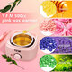 500cc 100W Wax Heater Machine for Face Body See-through Vented Cover Removable Aluminum Pot 360°Heating Coil