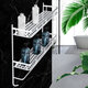 1/2 Layers Bathroom Wall Mounted Rack Alumimum Storage Shelf Towel Bar Holder Hanger Organizer Shelf