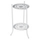 2 Layers Flower Rack Tray Landing Flower Pot Rack Iron Flower Shelf Plant Stands for Living Room Outdoor/Indoor Balcony