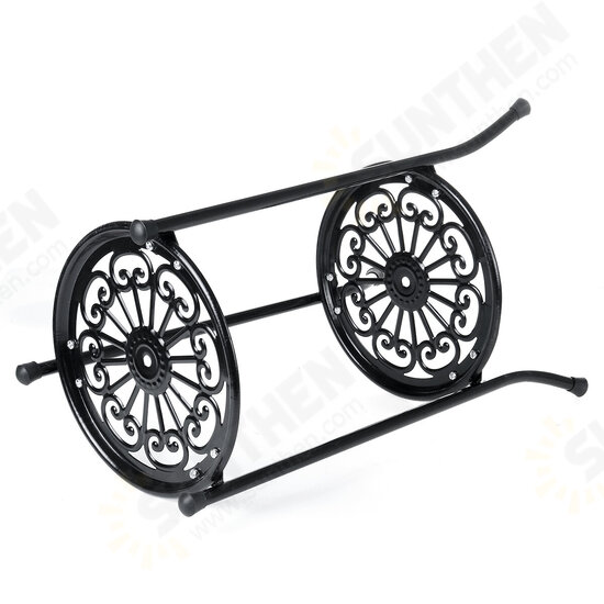 2 Layers Flower Rack Tray Landing Flower Pot Rack Iron Flower Shelf Plant Stands for Living Room Outdoor/Indoor Balcony