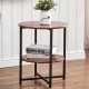 2 Tiers Sofa Side Table Simple Small Coffee Table Nightstand File Storage Rack Bookshelf Modern Laptop Desk Decoration Display Stand
