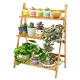 2/3/4 Tiers Plant Flower Pot Storage Organizer Shelf Bamboo Rack Bookshelf Environmental For Home Office Garden Living room Bedroom