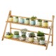 2/3/4 Tiers Plant Flower Pot Storage Organizer Shelf Bamboo Rack Bookshelf Environmental For Home Office Garden Living room Bedroom