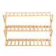 3 4 Layers Flower Rack Shoe Rack Storage Shelf Folding Bamboo Shoe Holder for Home Dormitory