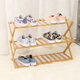 3 4 Layers Flower Rack Shoe Rack Storage Shelf Folding Bamboo Shoe Holder for Home Dormitory