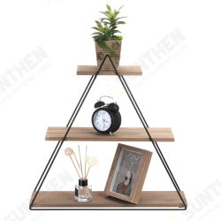 3-Tier Triangular Wall Mounted Shelf Floating Shelves Metal Display Rack Home Hanging Stand Decor For Living Room Office Bedroom 3-Tier Triangular Wall Mounted Shelf Floating Shelves Metal Display Rack Home Hanging Stand Decor For Living Room Office Bedroom