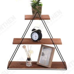 3-Tier Triangular Wall Mounted Shelf Floating Shelves Metal Display Rack Home Hanging Stand Decor For Living Room Office Bedroom 3-Tier Triangular Wall Mounted Shelf Floating Shelves Metal Display Rack Home Hanging Stand Decor For Living Room Office Bedroom