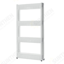 3/4 Layers Movable Storage Rack Crevice Storage Shelf Organizer with Wheel Refrigerator Crevice Storage Rack Storage Trolley 3/4 Layers Movable Storage Rack Crevice Storage Shelf Organizer with Wheel Refrigerator Crevice Storage Rack Storage Trolley