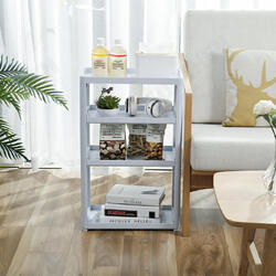 3/4 Layers Multi-use Storage Shelf Simple Floor Standing Storage Rack Living Room Bathroom Kitchen Rack Bookshelf Display Stand Compartment Shelf 3/4 Layers Multi-use Storage Shelf Simple Floor Standing Storage Rack Living Room Bathroom Kitchen Rack Bookshelf Display Stand Compartment Shelf