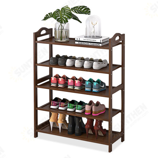 3/4/5/6 Tiers Shoe Rack Multi-layers Storage Shelf Space Saving Organizer Books Decorations Stand for Home Office