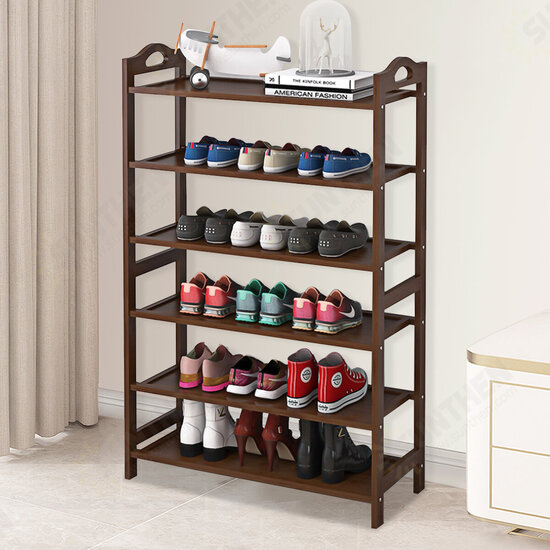 3/4/5/6 Tiers Shoe Rack Multi-layers Storage Shelf Space Saving Organizer Books Decorations Stand for Home Office