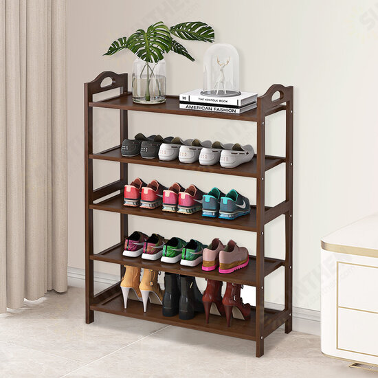 3/4/5/6 Tiers Shoe Rack Multi-layers Storage Shelf Space Saving Organizer Books Decorations Stand for Home Office