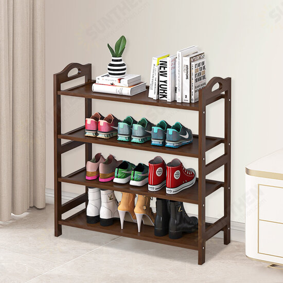 3/4/5/6 Tiers Shoe Rack Multi-layers Storage Shelf Space Saving Organizer Books Decorations Stand for Home Office