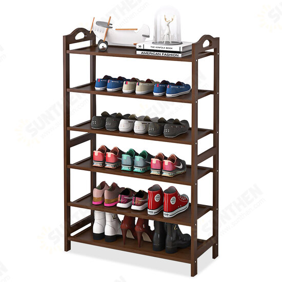 3/4/5/6 Tiers Shoe Rack Multi-layers Storage Shelf Space Saving Organizer Books Decorations Stand for Home Office