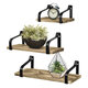 3Pcs/Set Wall Mounted Storage Rack Floating Shelves Hanging Storage Display Rack Decor for Bedroom Office Bathroom