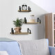 3Pcs/Set Wall Mounted Storage Rack Floating Shelves Hanging Storage Display Rack Decor for Bedroom Office Bathroom