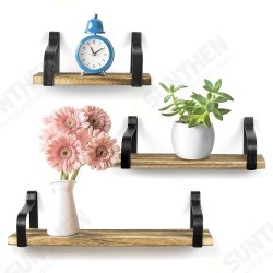 3Pcs/Set Wall Mounted Storage Rack Floating Shelves Hanging Storage Display Rack Decor for Bedroom Office Bathroom 3Pcs/Set Wall Mounted Storage Rack Floating Shelves Hanging Storage Display Rack Decor for Bedroom Office Bathroom