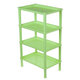 4 Layers Bathroom Storage Rack Shelf Plastic Assembles Storage Basket Rack Kitchen Living Room Organizer Landing Shelf