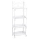 4 Layers Iron Storage Rack Modern Simple Bathroom Floor Shelf Household Shoe Rack Bookshelf Storage Shelf