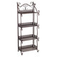 4 Layers Iron Storage Rack Modern Simple Bathroom Floor Shelf Household Shoe Rack Bookshelf Storage Shelf