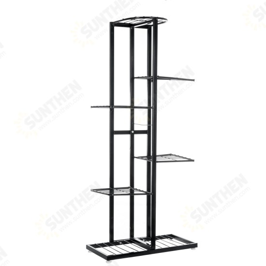 4/6 Layers Plant Flower Stand Metal Flower Pot Shelf Garden Rack Bookshelf Display Rack Holder Home Office Decors