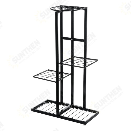 4/6 Layers Plant Flower Stand Metal Flower Pot Shelf Garden Rack Bookshelf Display Rack Holder Home Office Decors