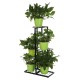 4/6 Layers Plant Flower Stand Metal Flower Pot Shelf Garden Rack Bookshelf Display Rack Holder Home Office Decors