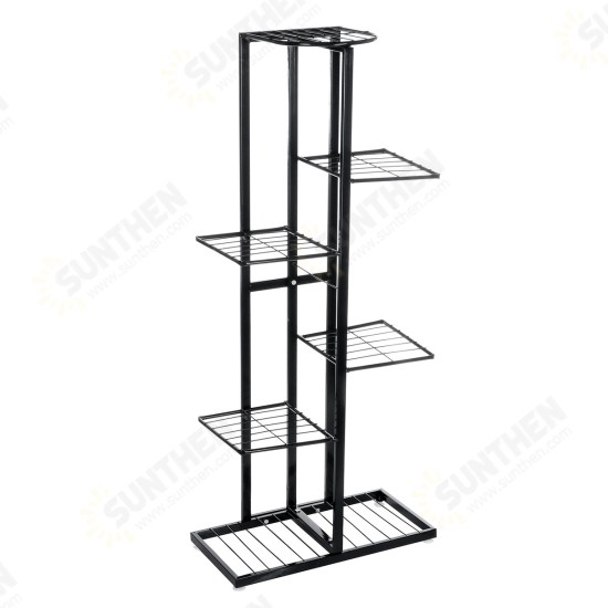 4/6 Layers Plant Flower Stand Metal Flower Pot Shelf Garden Rack Bookshelf Display Rack Holder Home Office Decors