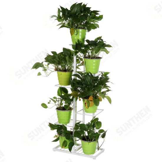 4/6 Layers Plant Flower Stand Metal Flower Pot Shelf Garden Rack Bookshelf Display Rack Holder Home Office Decors