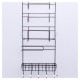 5 Tiers Iron Wall Mount Kitchen Freezer Door Spice Rack Storage Shelf Cabinet Organizer Fridge Holder