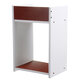 Assembled Storage Cabinet Wooden Storage Bedside Cabinet White Bedroom Locker for Home Office