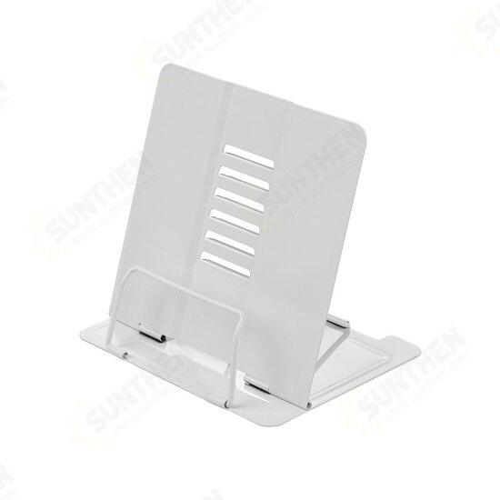 Bookstand Bookshelf Document Holder Steel Book Holder Adjustable Six Angles Reading Tool for Magazine Document