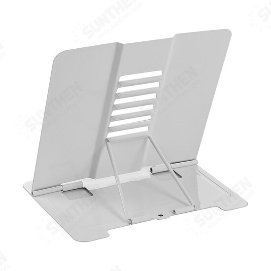 Bookstand Bookshelf Document Holder Steel Book Holder Adjustable Six Angles Reading Tool for Magazine Document