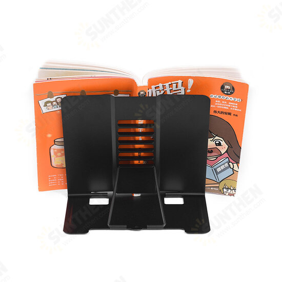 Bookstand Bookshelf Document Holder Steel Book Holder Adjustable Six Angles Reading Tool for Magazine Document