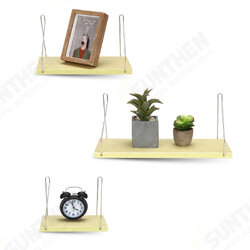 Home Wall Mounted Rack Iron Wooden Hanging Storage Rack Floating Shelf Display Decor for Bedroom Office Bathroom Home Wall Mounted Rack Iron Wooden Hanging Storage Rack Floating Shelf Display Decor for Bedroom Office Bathroom