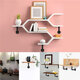 Pipe Shelf Brackets Wall Mounted Metal Pipe Brackets Industrial Black Shelf Vintage for Wall Mounted Floating Shelves