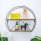 Retro Wooden Iron Craft Wall Mounted Storage Shelf Rack Bookshelf Decorations stand Industrial Style For Home Office Garden Bedroom