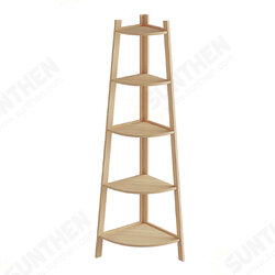 Stylish Corner Ladder Shelving Unit 5 Tier Wall Leaning Bookcase Storage Display Book Accessories Storage Stand Stylish Corner Ladder Shelving Unit 5 Tier Wall Leaning Bookcase Storage Display Book Accessories Storage Stand