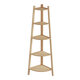 Stylish Corner Ladder Shelving Unit 5 Tier Wall Leaning Bookcase Storage Display Book Accessories Storage Stand