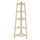 Stylish Corner Ladder Shelving Unit 5 Tier Wall Leaning Bookcase Storage Display Book Accessories Storage Stand