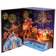 VIAI Amusement Park DIY 3D Decorative Bookends Nook Shelf Insert Kits with Dust Cover & LED Light Puzzle Toy for Child Adult Creative Gifts Home Decor