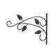 Wall Mounted Flower Shelf Flower Pots Rack Hanging Wrought Basket Floating Shelf Iron Decorative Home Outdoor Plant Bracket