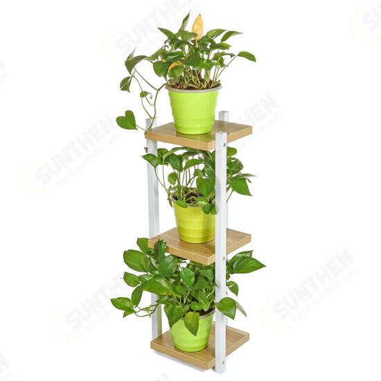 Wooden Nordic Flower Rack Floor Shelf Simple Living Room 2 Layers 3 Layers Flower Shelf Indoor Corner Flower Pot Shelf