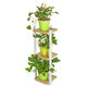 Wooden Nordic Flower Rack Floor Shelf Simple Living Room 2 Layers 3 Layers Flower Shelf Indoor Corner Flower Pot Shelf